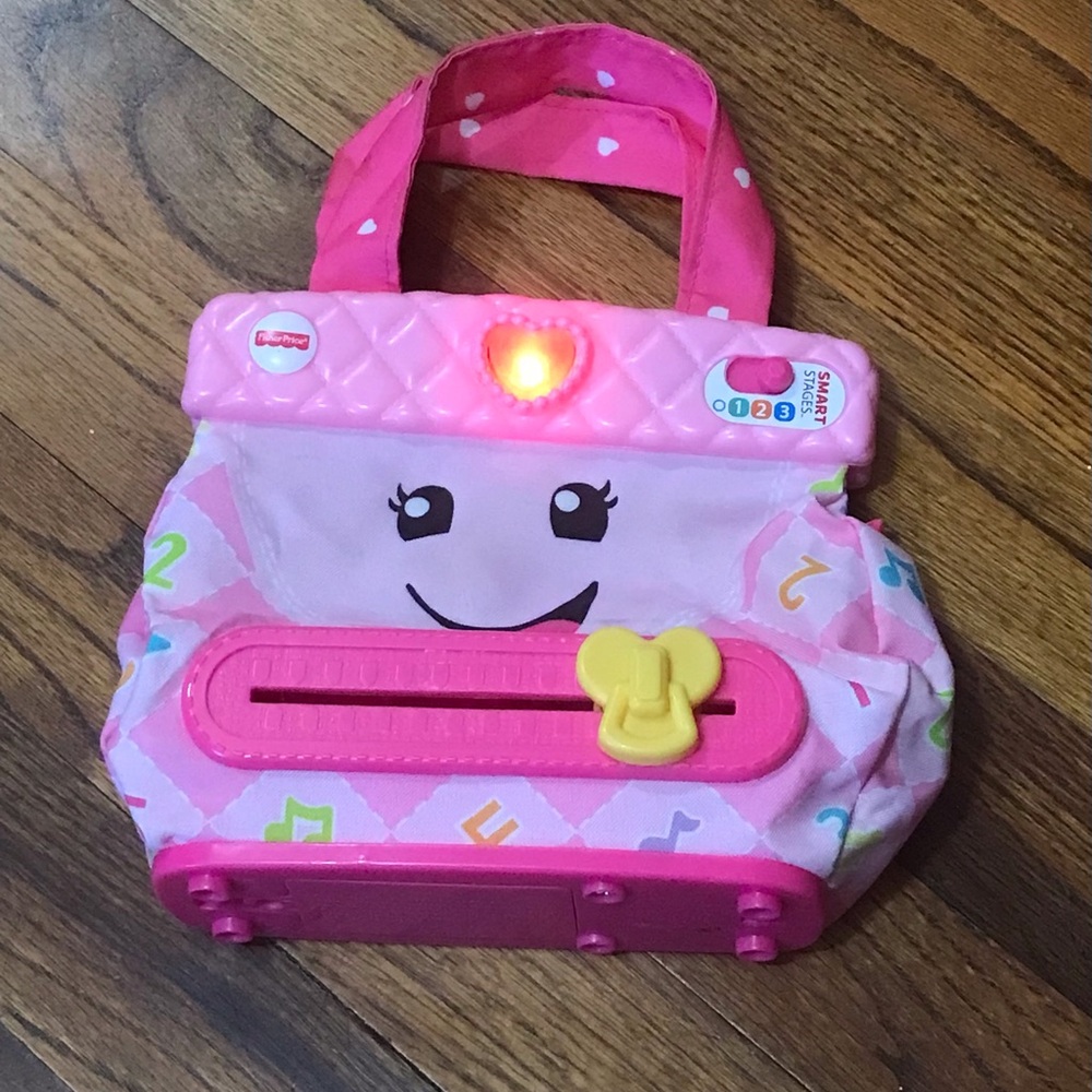 Fisher-Price Baby Toddler Toy Laugh Learn My Smart Purse Lights & Learning Sound - Picture 9 of 10